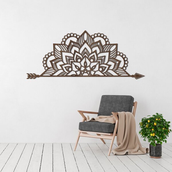 Mandala na zeď ze dřeva | ARONV: HDF - Javor 60 x 25 cm 4456-91773 HDF0492
