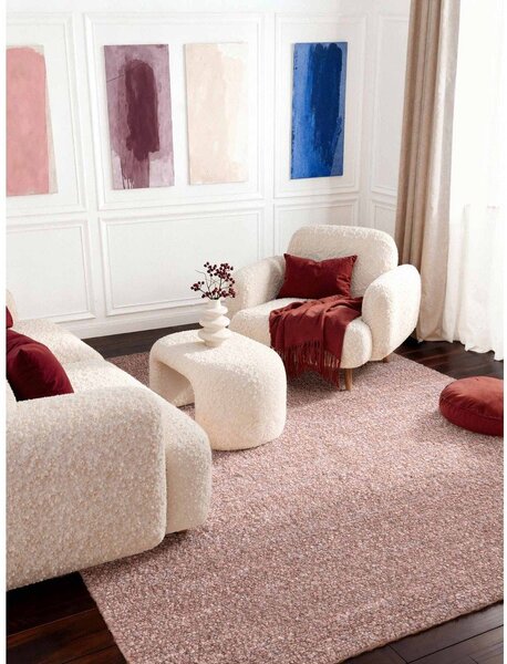 Starorůžový ručně tkaný koberec z materiálu bouclé 120x170 cm Notting Hill Portobello – Ted Baker