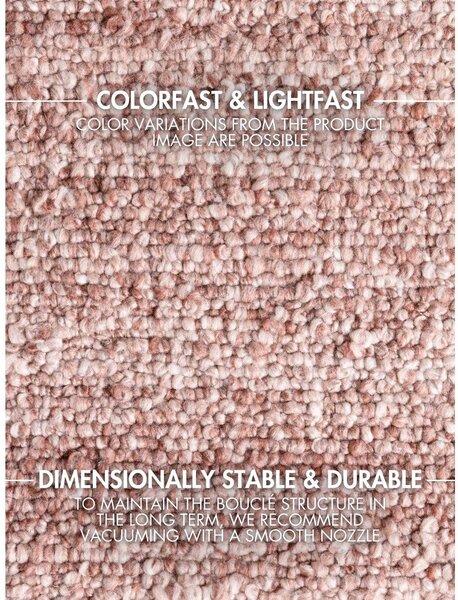 Starorůžový ručně tkaný koberec z materiálu bouclé 120x170 cm Notting Hill Portobello – Ted Baker