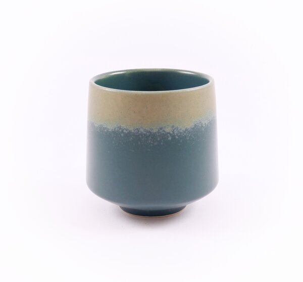 Penerini coffee Keramický šálek - Tea cup - Green and Cream 220 ml