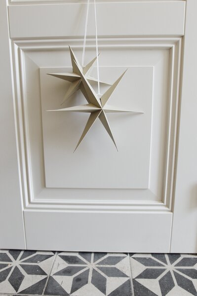 Noordliving Šesticípá hvězda Xmas Warm Grey - 30 cm NL133