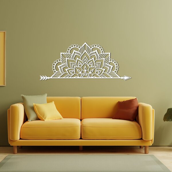 Mandala na zeď ze dřeva | ARONV: HDF - Javor 60 x 25 cm 4456-91773 HDF0492