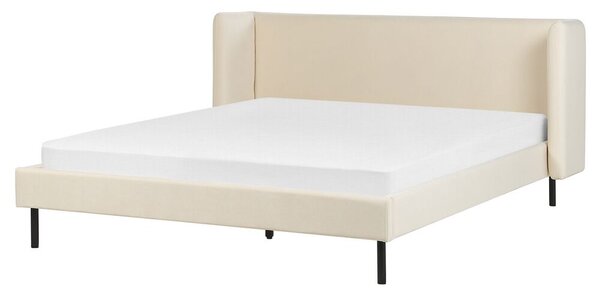 Manželská postel 160 cm Aimei (béžová) (s roštem). 1077672