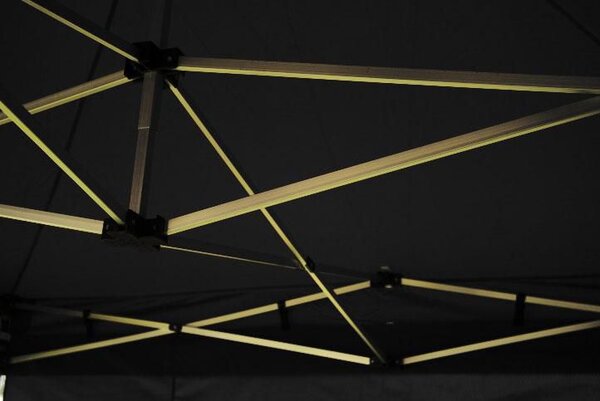 PROFI Zahradní párty stan, nůžkový, černý, 3 x 6 m