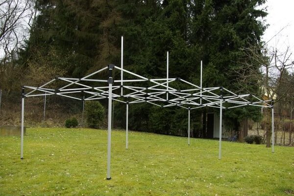 PROFI Zahradní párty stan, nůžkový, černý, 3 x 6 m
