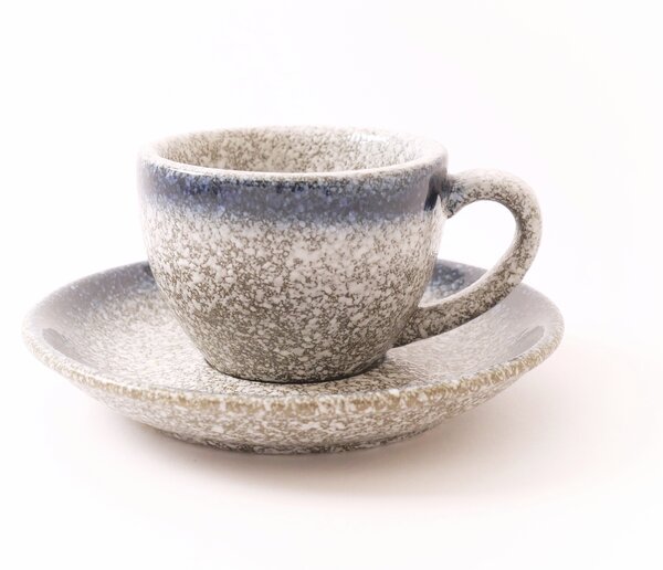 Penerini coffee Šálek s podšálkem Beton Blue 75 ml