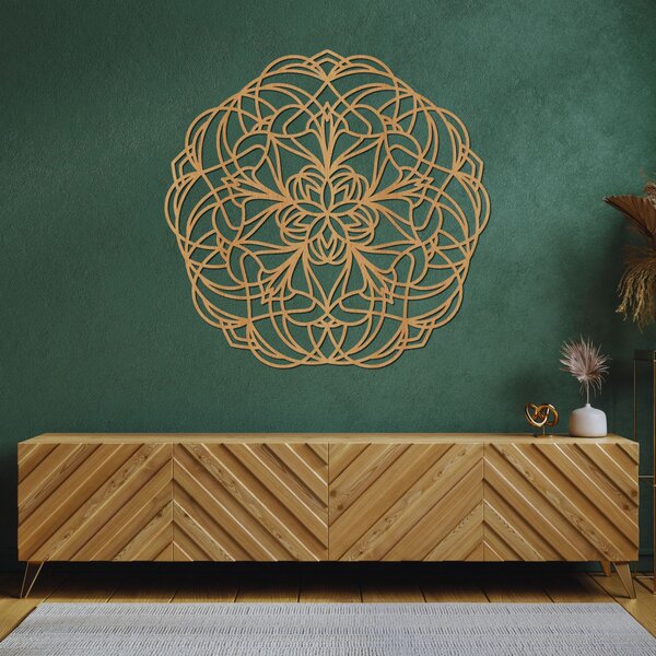 SENTOP | Dřevěná nástěnná mandala – Elegantní dekorace ze dřeva | SENTOP HDF0250