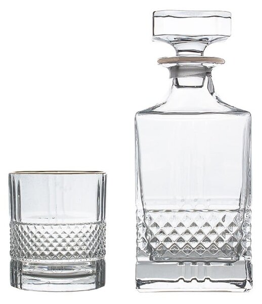 BOHEMIA PRESTIGE ELEGANTE PLATIN WHISKY SADA 1+6 KS