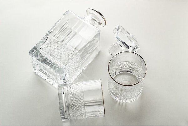 BOHEMIA PRESTIGE ELEGANTE PLATIN WHISKY SADA 1+6 KS