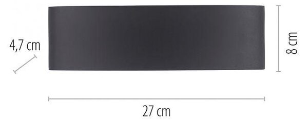 PN 9489-13 CARLO LED nástěnná lampa, 10 bodovek, antracit, venkovní a vnitřní, dekorativní 3000K - PAUL NEUHAUS