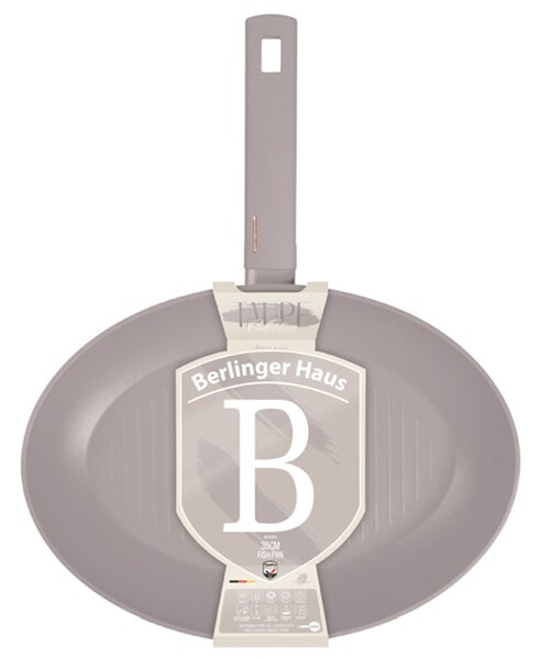 Pánev na ryby a steaky s titanovým povrchem 35 cm Taupe Collection