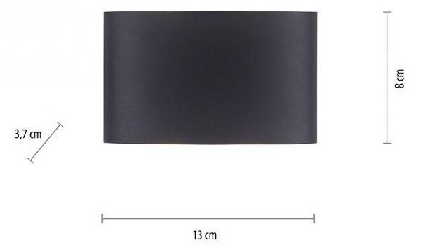PN 9487-13 CARLO LED nástěnná lampa, 4 bodové, antracit, venkovní i vnitřní, dekorativní 3000K - PAUL NEUHAUS