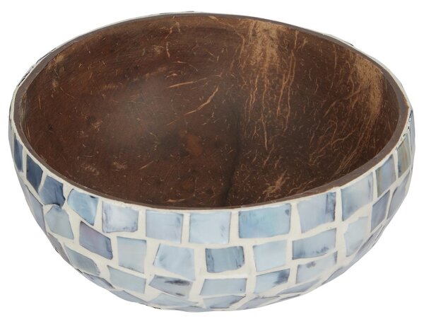 COCONUT Dekorační miska mozaika 14 cm - modrá