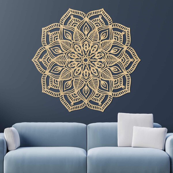 Dřevěná mandala na zeď | COUNESS: Překližka Topol - Honey 3071 20 cm 4467-93091 PR0541