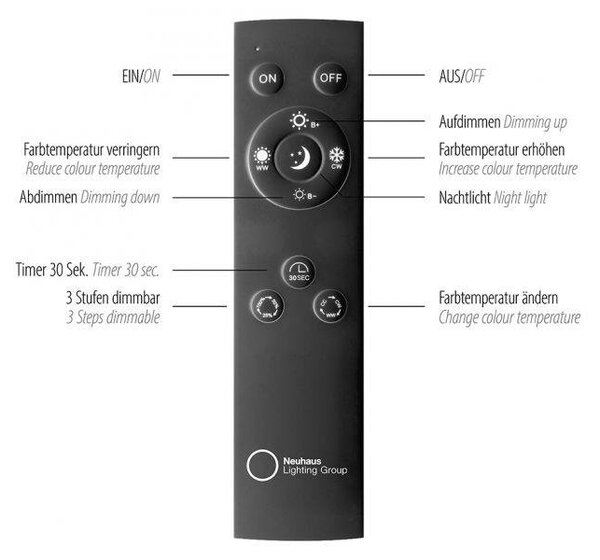 Paul Neuhaus Stojací LED lampa PURE MIRA 7,5W, v. 138 cm, 2700-5000K Barva: Hliník