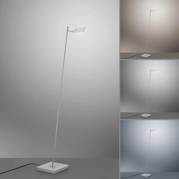 Paul Neuhaus Stojací LED lampa PURE MIRA 7,5W, v. 138 cm, 2700-5000K Barva: Hliník