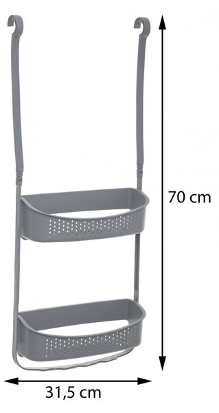 5five Simply Smart Koupelnová polička Flex šedá