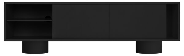 Noo.ma Černý TV stolek Taro 160 x 42 cm
