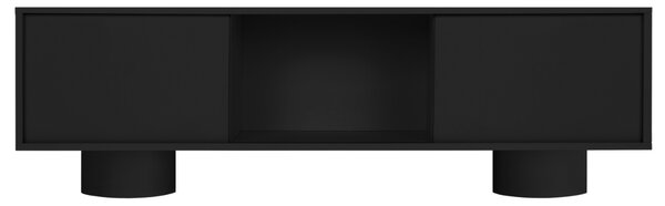 Noo.ma Černý TV stolek Taro 160 x 42 cm