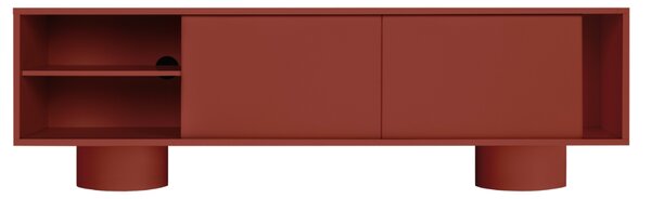 Noo.ma Červený TV stolek Taro 160 x 42 cm