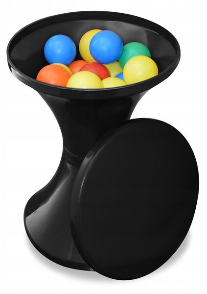 Stolička Metalplast-Kalisz černá 42 cm