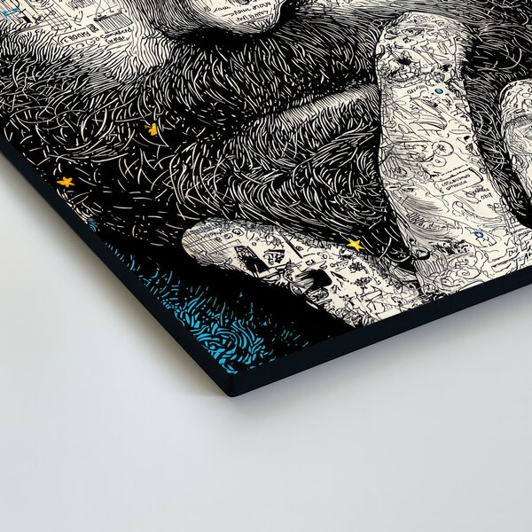 DUBLEZ | Doodle art obraz - Mapa myšlení | UV tisk, Premium