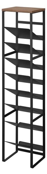 Černý kovový regál na víno počet lahví 16 20x88,5x19 cm Tower – YAMAZAKI