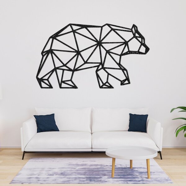 Vyřezávaná nástěnná dekorace medvěd - ARCTOS: HDF - Javor 50 x 29 cm 4482-94704 HDF0240