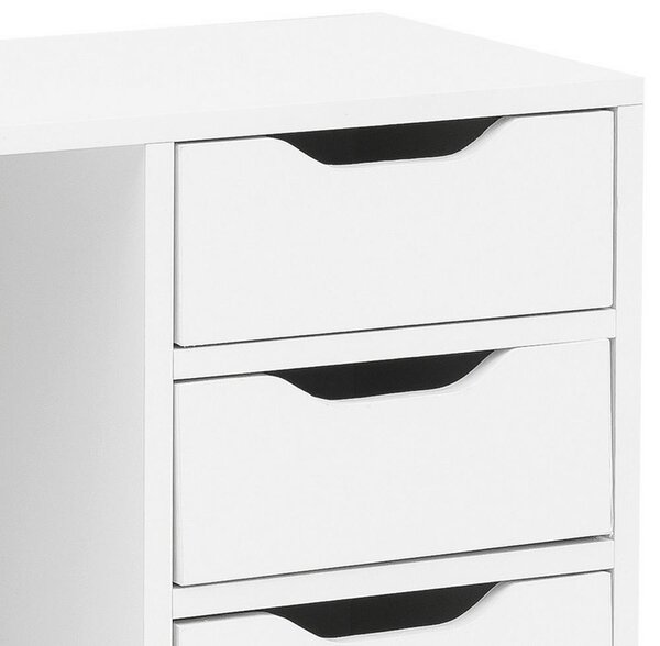 Noční stolek Nachtkästchen š: 49cm bílý