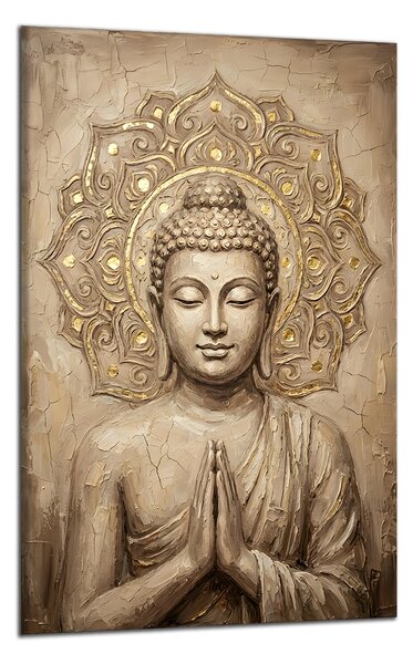 Obraz na plátně Buddha s mandalou , jednodílný 4359AX