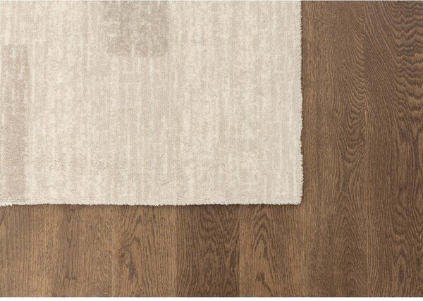 Béžový vlněný koberec 133x190 cm Agnus Brush Lines – Agnella