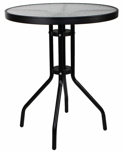 Zahradní stolek 60 cm SPRINGOS BISTRO GF1010 černý