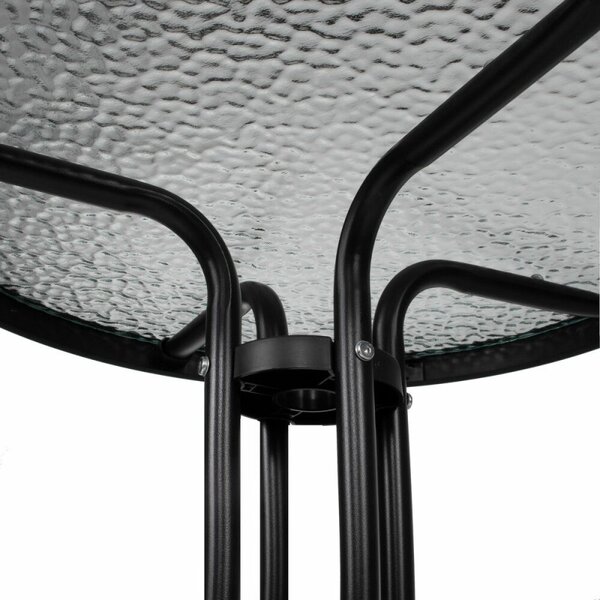 Zahradní stolek 60 cm SPRINGOS BISTRO GF1010 černý