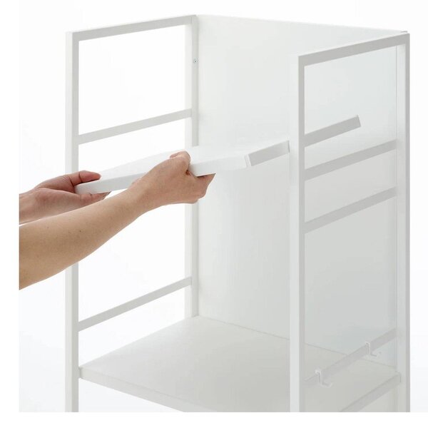 Bílý kovový pojízdný regál 42x84,5x32 cm Tower – YAMAZAKI