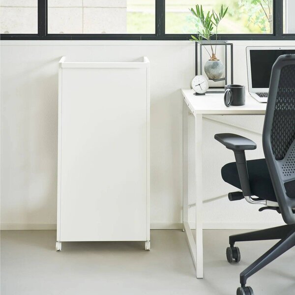 Bílý kovový pojízdný regál 42x84,5x32 cm Tower – YAMAZAKI
