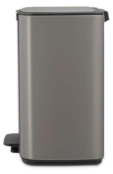 Šedý nášlapný ocelový odpadkový koš 12 l Bo – Brabantia