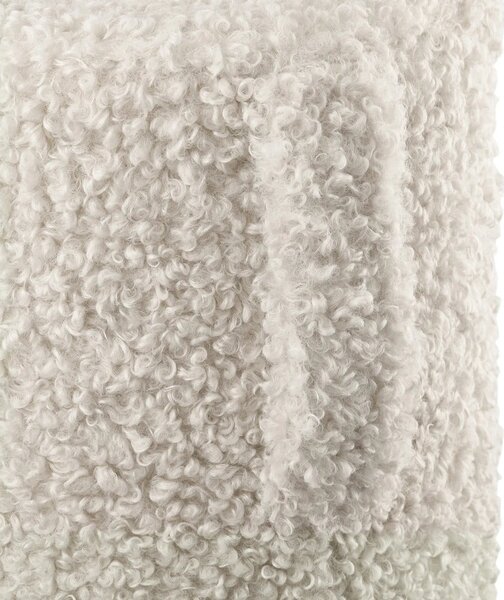 Béžový taburet z textilie bouclé Teddy – Blomus