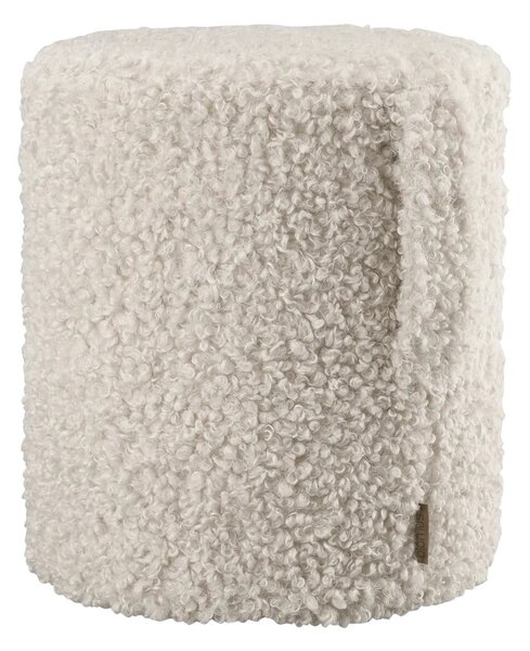 Béžový taburet z textilie bouclé Teddy – Blomus