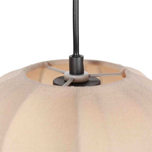 JAPANDI závěsné svítidlo krémové s textilním stínítkem 25 cm - Sable