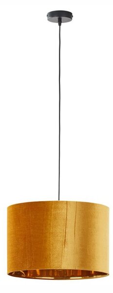 TK LIGHTING Lustr - TERCINO 6121, Ø 38 cm, 230V/15W/1xE27, oranžová/zlatá/černá