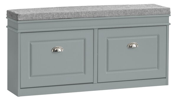 Sobuy Fsr64-Hg Sedák Lavice S Podsedákem Lavice Na Boty Světle Šedá 104X51X24Cm