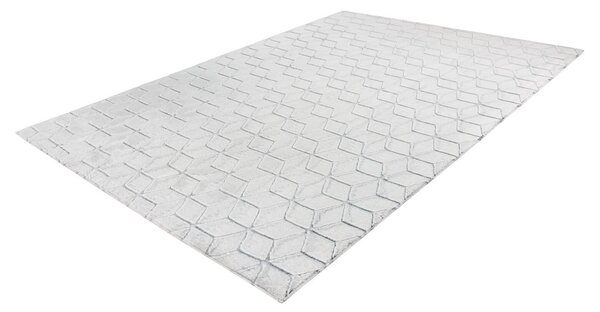 KOBEREC, 80/150 cm antracitová, bílá - Online Only koberce & rohožky, Online Only