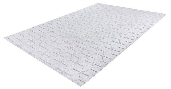 KOBEREC, 80/150 cm šedá, bílá - Online Only koberce & rohožky, Online Only