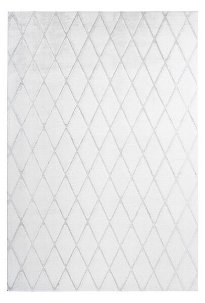 KOBEREC, 80/150 cm šedá, bílá - Online Only koberce & rohožky, Online Only