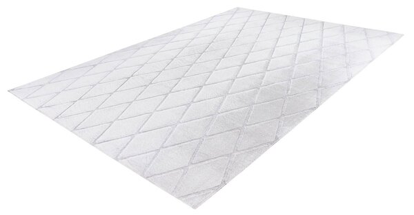 KOBEREC, 80/150 cm šedá, bílá - Online Only koberce & rohožky, Online Only