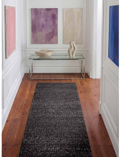 Tmavě šedý ručně tkaný běhoun 80x300 cm Notting Hill Portobello – Ted Baker