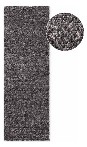Tmavě šedý ručně tkaný běhoun 80x300 cm Notting Hill Portobello – Ted Baker
