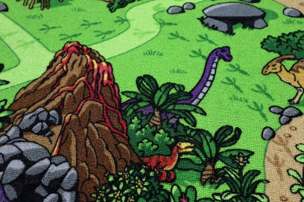 Vopi Dětský kusový koberec Dino čtverec - 300x300 cm
