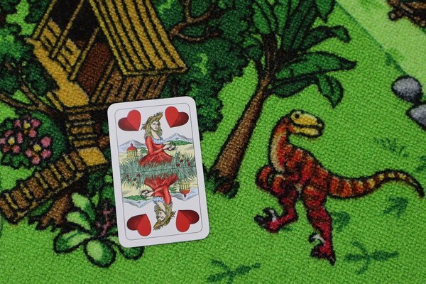 Vopi Dětský kusový koberec Dino čtverec - 300x300 cm