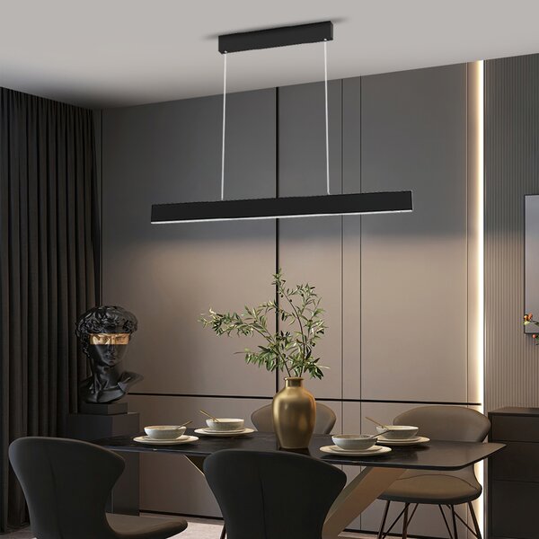 Immax NEO LISTON Smart závěsné svítidlo, 118cm 18W černé Zigbee 3.0